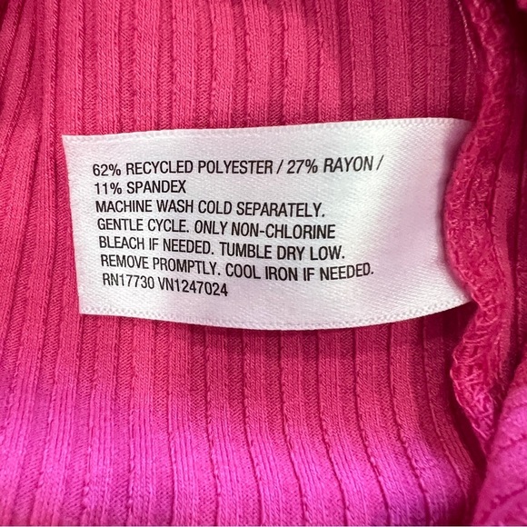 Future Collective Alani Noelle Pink Ribbed Midi Dress New With Tags Size Medium - Picture 5 of 5